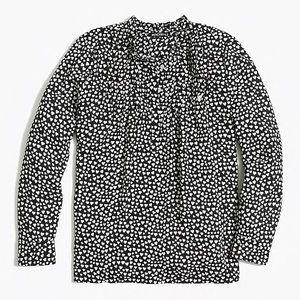 J. Crew NWT heart print blouse mercantile size 2